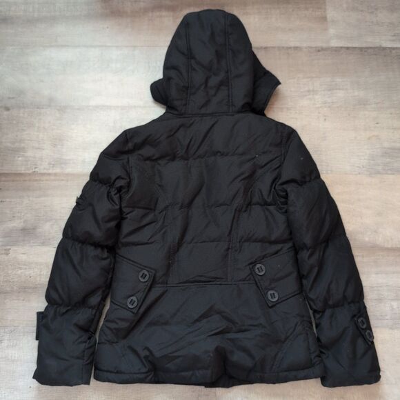 Womens Calvin Klein Size X-small Black Full Zip Jacket Down Puffer Parka - Picture 6 of 6